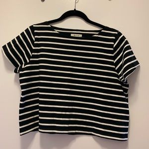 Madewell Striped Crop Top